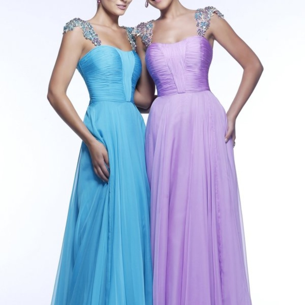 Turquoise Sherri Hill 11087